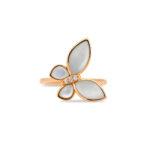 Mother of Pearl Butterfly Ring