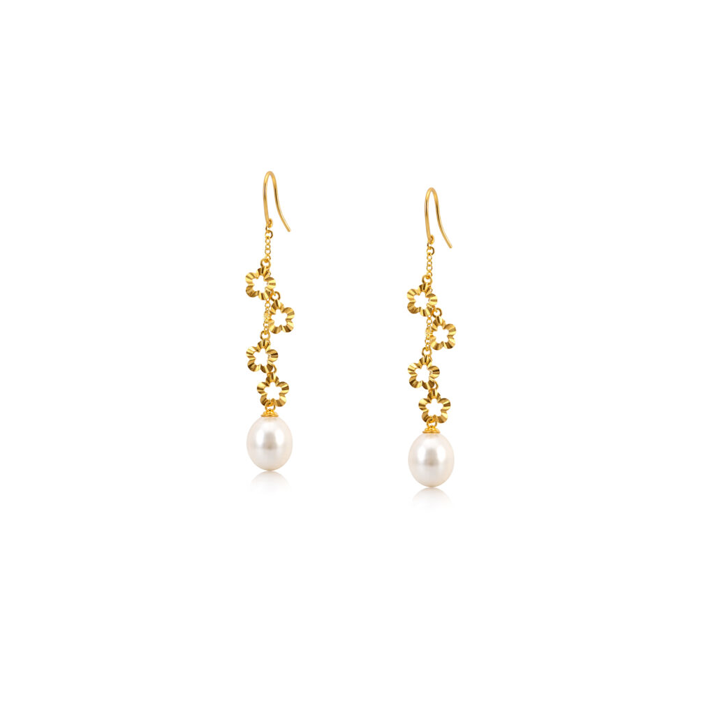 Pearl Flower earrings