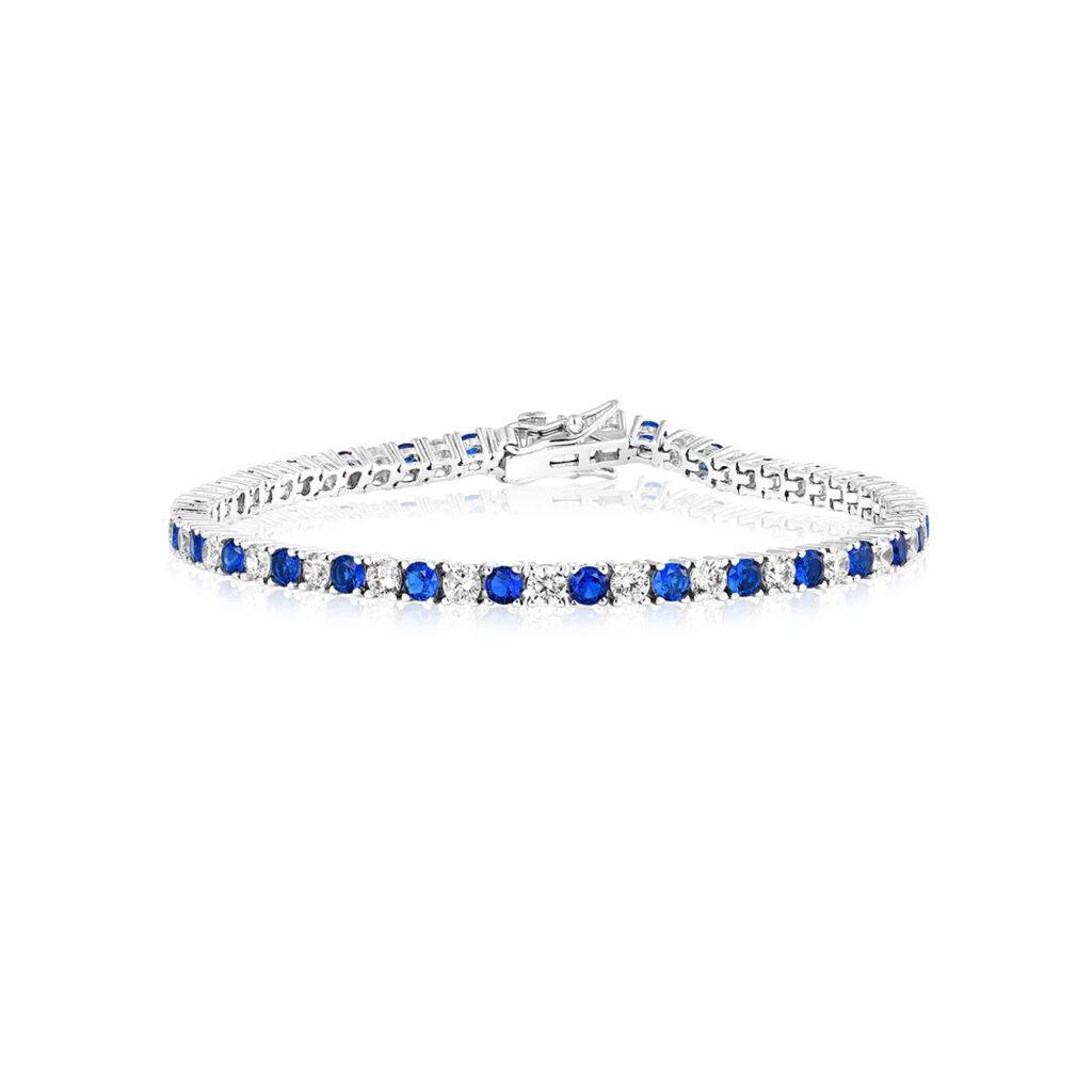 Sapphire and diamond bracelet
