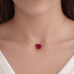 Heart Shaped ruby pendant Dubai