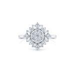 Ballerina Halo Engagement Ring