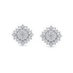 Ballerina Halo diamond earrings