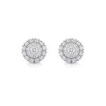 Double Halo Diamond earrings