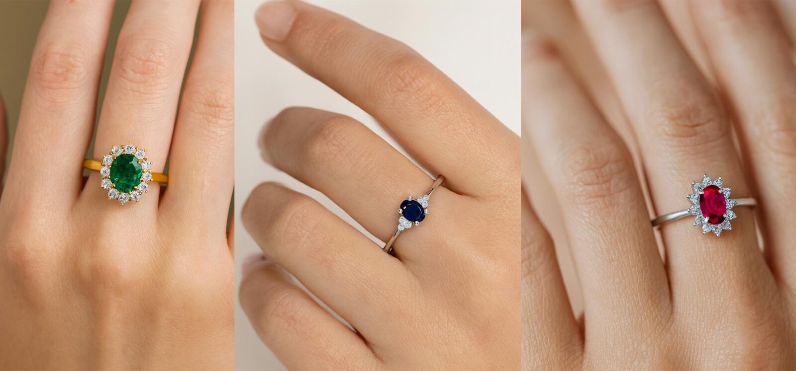 Gemstone rings Dubai