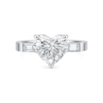 Heart shaped diamond engagement ring
