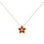 Coral flower pendant