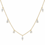 Diamond drop necklace