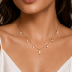 Diamond drop necklace Dubai