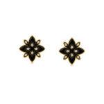 Floral Onyx earrings Dubai