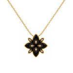 Floral Onyx pendant