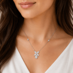 Marquise and pear diamond drop pendant Dubai