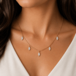 Marquise diamond necklace