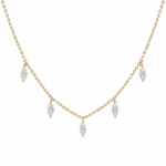 Marquise diamond necklace Dubai