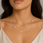 Marquise diamond necklace UAE