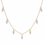 Marquise diamond Drop Necklace
