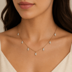 Marquise diamond Drop Necklace Dubai