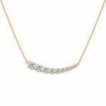Small graduated diamond necklace