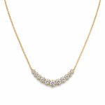 Graduated Round Diamond Necklace
