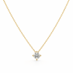 Round diamond pendant