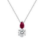 Ruby and diamond pendant