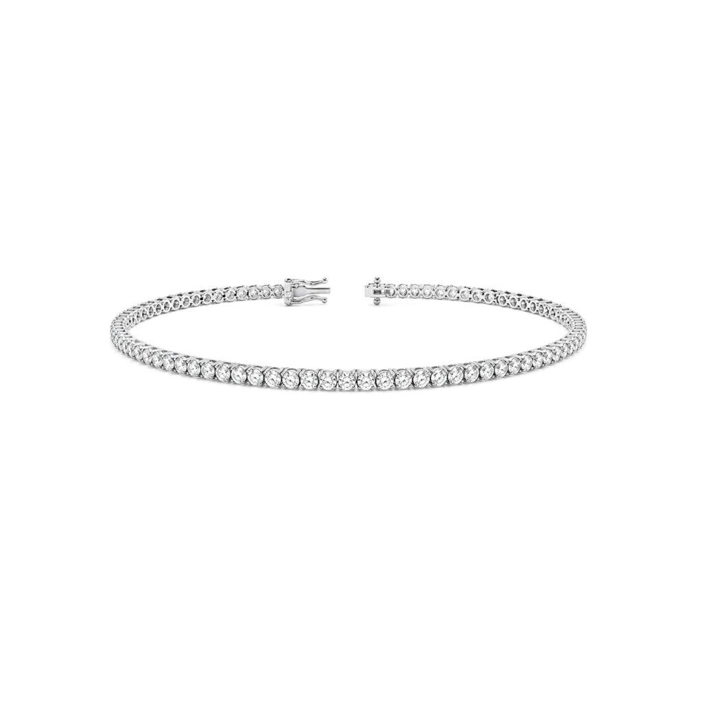 1 carat round diamond bracelet