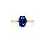 2 carat oval sapphire ring