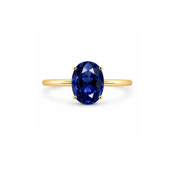 2 carat oval sapphire ring