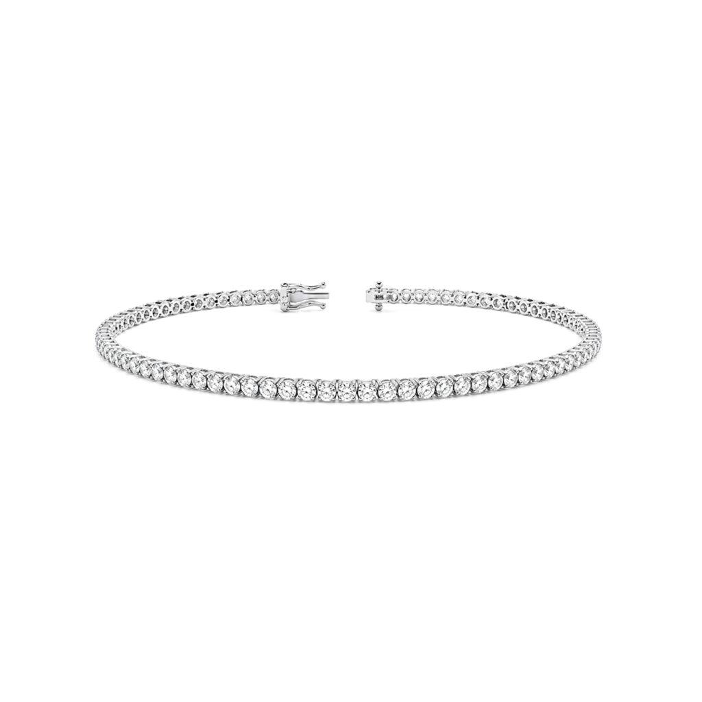 3 carat round diamond bracelet