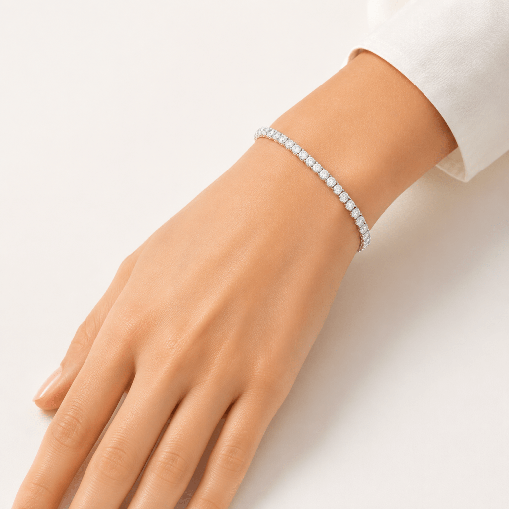 3 carat round diamond bracelet Dubai