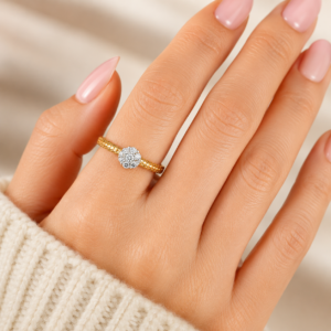 Braided diamond ring Dubai