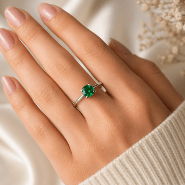Custom Emerald ring in Dubai