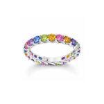 Multi Sapphire eternity ring