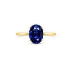 Oval sapphire ring