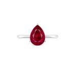 Pear shaped ruby Ring