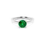 Round emerald ring