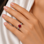 Round ruby ring Dubai