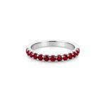 Ruby half eternity ring