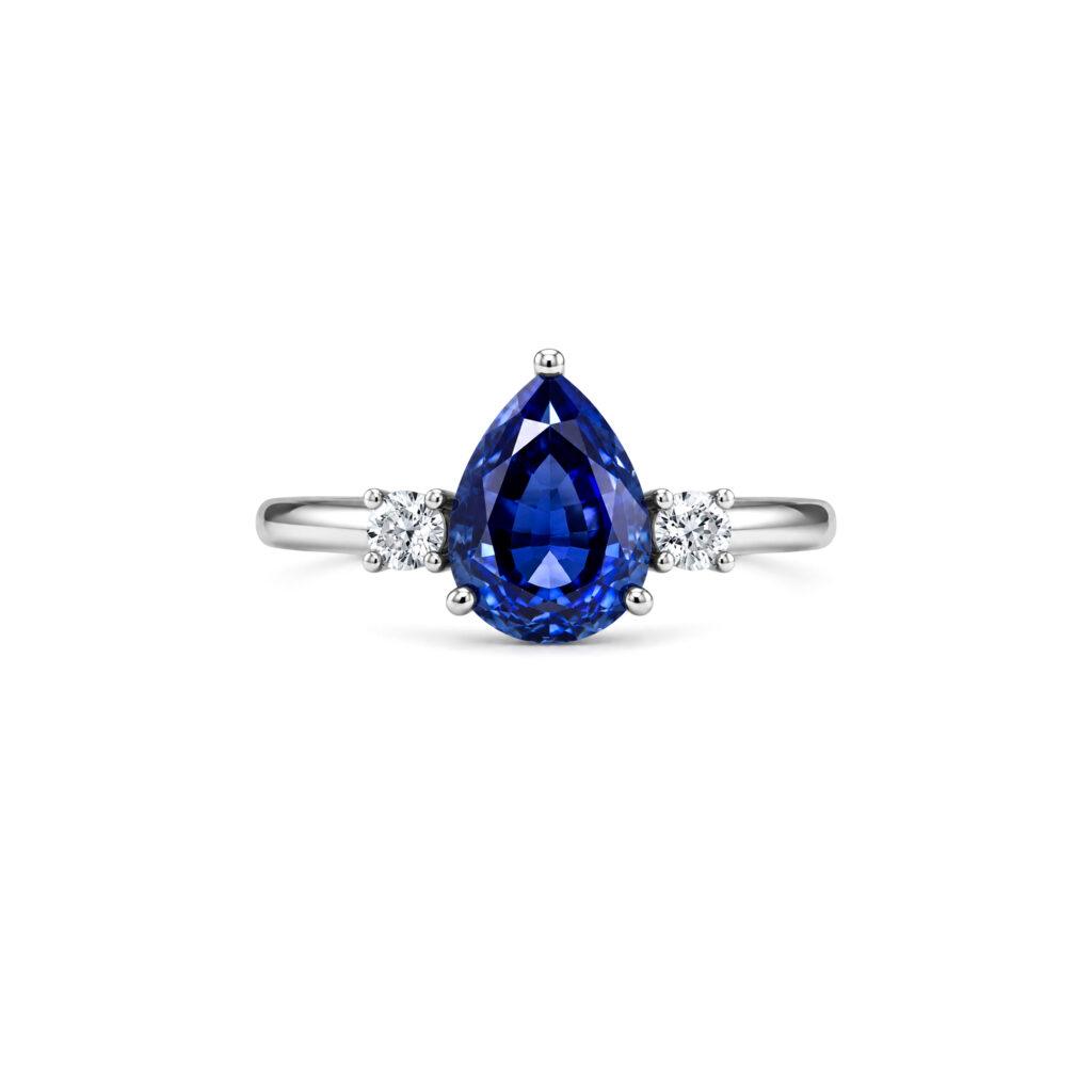 Sapphire engagement ring