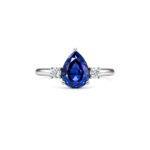 Sapphire engagement ring