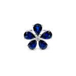 Sapphire flower ring