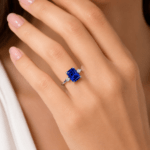 Sapphire ring in Radiant shape Dubai