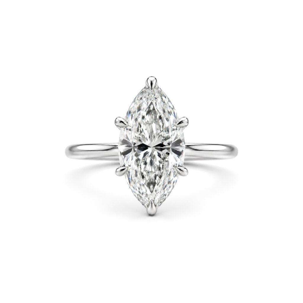 2.50 carat Marquise engagement ring