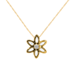 MOP star pendant with diamonds