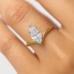 Marquise diamond engagement ring UAE