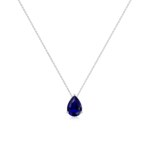 Pear Blue Sapphire Pendant