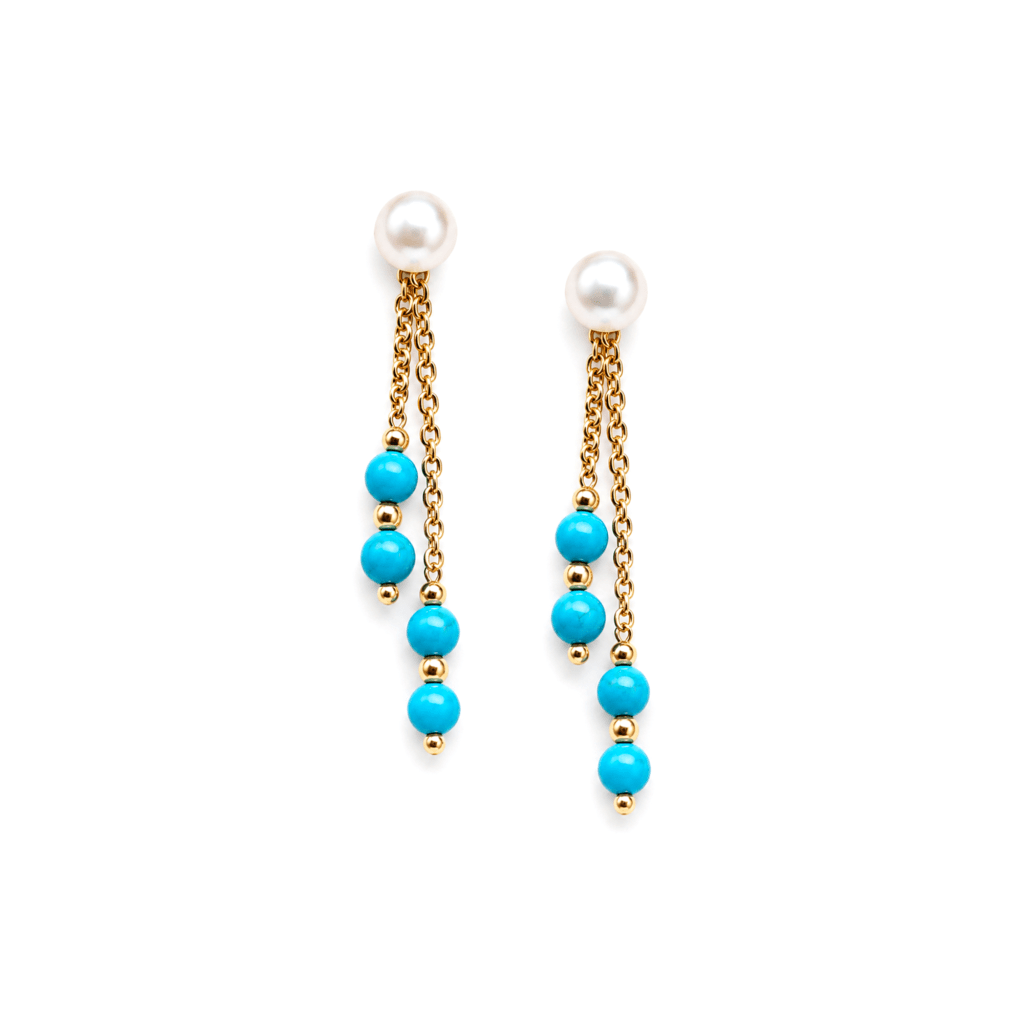 Pearl & Turquoise Earrings