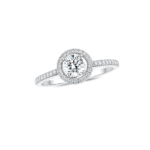 Round Diamond ring with Halo