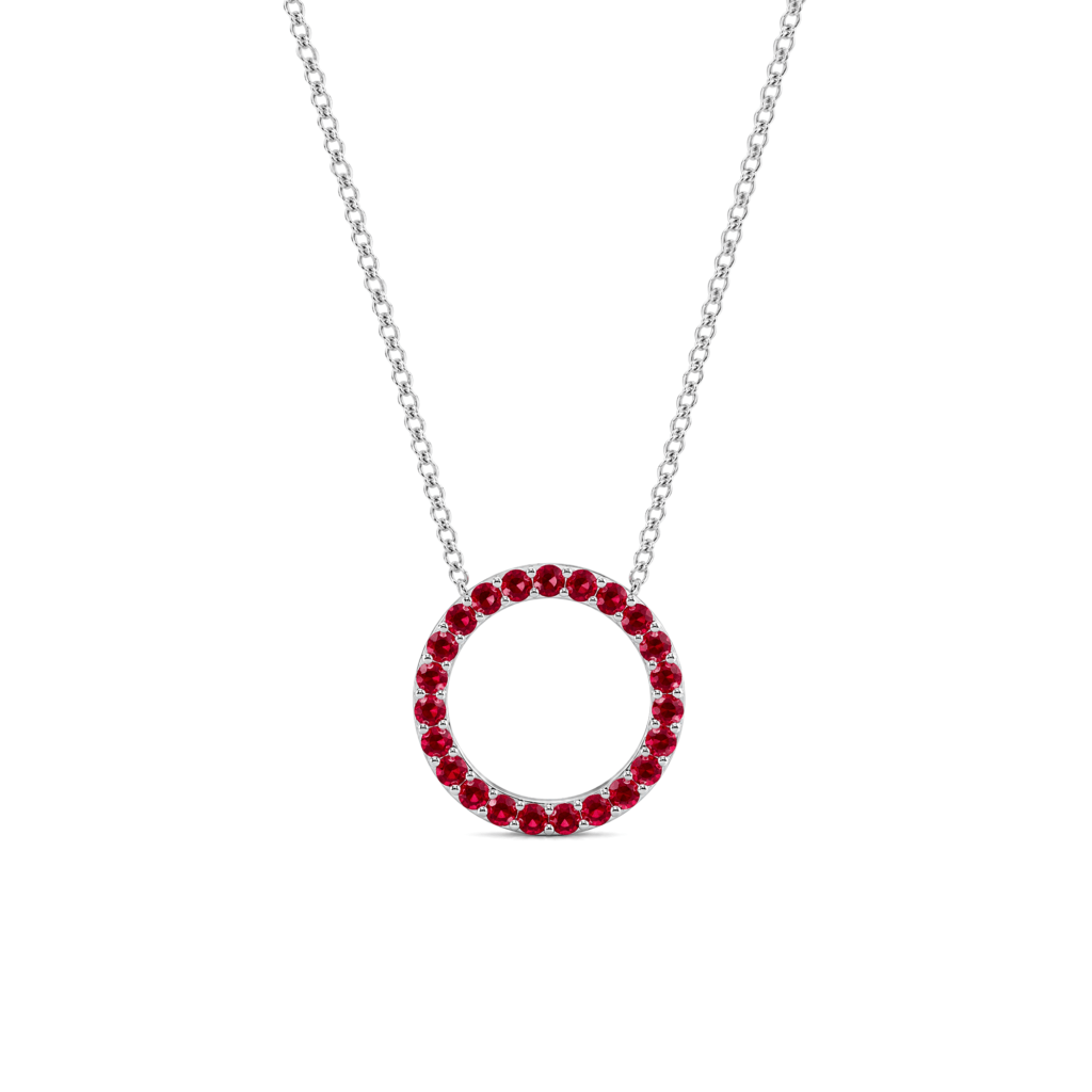 Ruby Circle Pendant