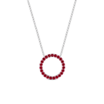 Ruby Circle Pendant