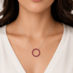 Ruby Circle Pendant Dubai
